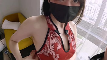 Pacar Asia-ku Yang Montok Pakai Cheongsam Tiongkok Sampai Muncrat Saat Ditiduri