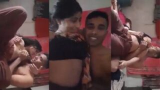 Kekasih Pria Puaskan Nafsu Dengan Tubuh Seksi Kekasih Wanita Dalam Video Mesra India