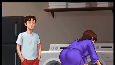Malam Musim Panas Rahasia V21.0.0 | Mama Tiri Ngintipin Diam-diam (18+) | Novel Visual Panas Banget