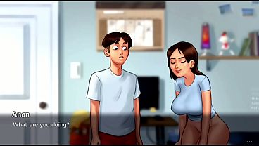 Ibu Tiri Melirik Ke Belakang…lalu Tersenyum Nakal | Cuplikan Wip Baru | Summertime Saga (dewasa 18+)