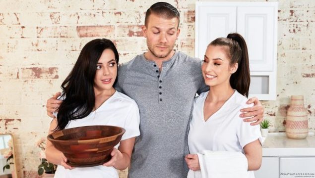 Pijat Nuru Basah – Whitney Wright & Spencer Bradley, Empat Tangan Lebih Panas Dari Dua, Bikin Merem Melek