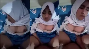 Pov: Ngewe Pelajar Sma Hijab Seragam, Mulus Pol